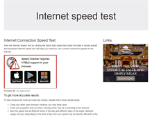 Tablet Screenshot of netspeedtester.com